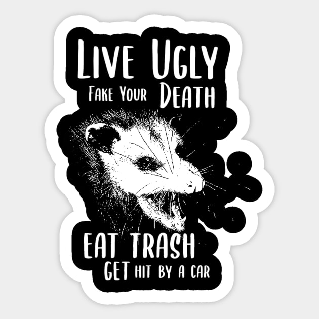 OPOSSUM  Eat Trash Sticker by Tamie